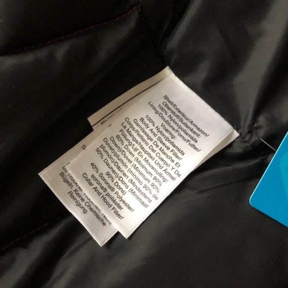 NWT DKNY Premium Down Blend Hooded Puffer Jacket Pink XL - Picture 14 of 15